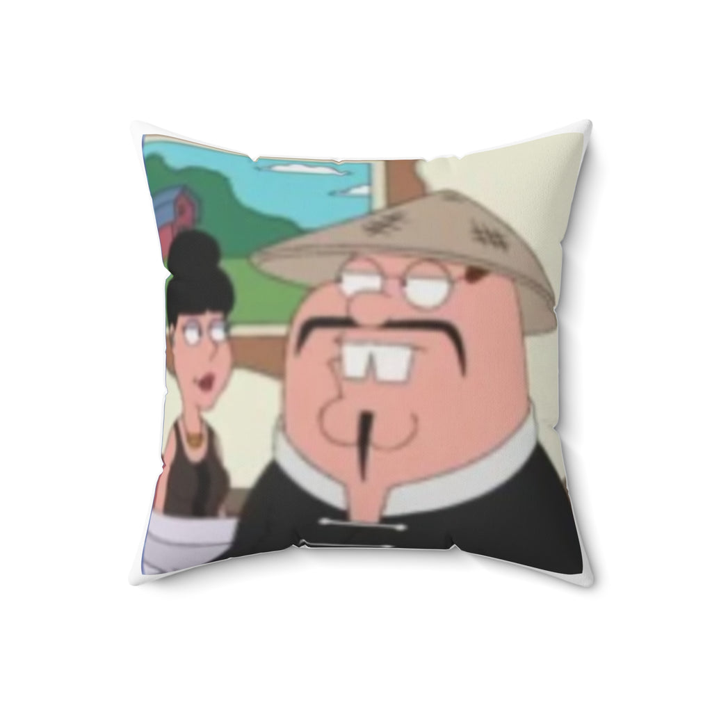 Chinese Peter Griffin Face Square Pillow - Family Guy Throw Pillow
