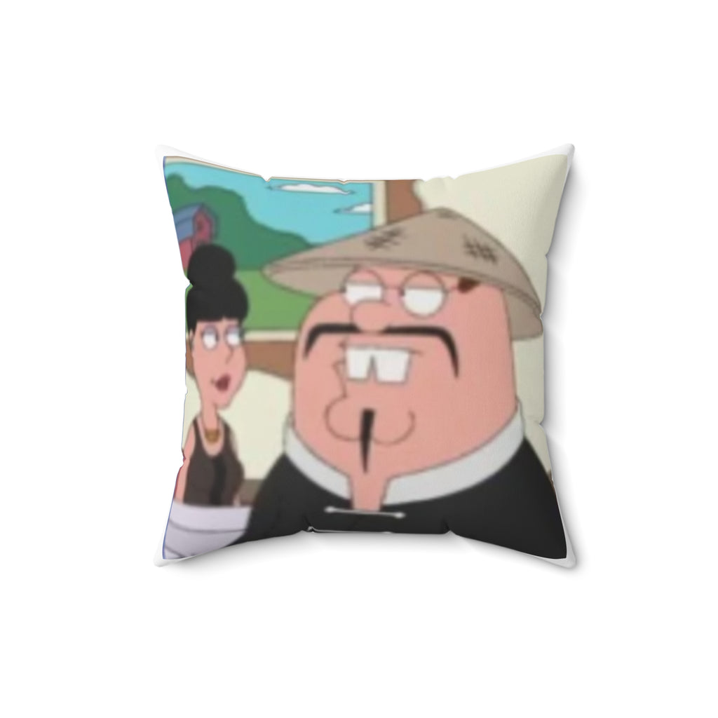 Chinese Peter Griffin Face Square Pillow - Family Guy Throw Pillow